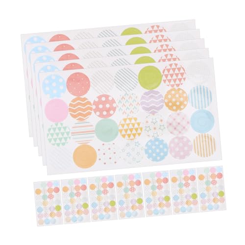 PLAFOPE 20 Blatt Teiliges Selbstklebender Lochverstärker Aufkleber Praktische Schutzringe für Ringbücher und Loseblattpapier Kleine Vielseitig Einsetzbar für DIY Planer Rezeptbücher von PLAFOPE