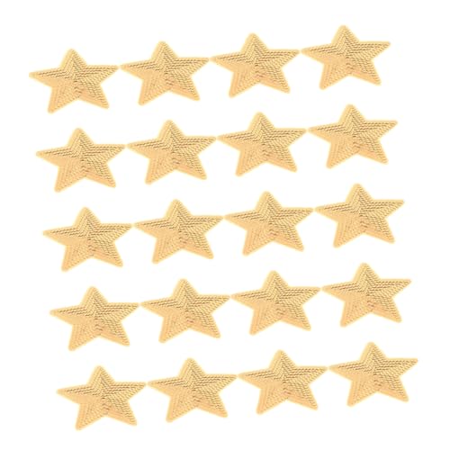 PLAFOPE 20 Stück Große Bügelbilder Pailletten Sterne Fünfzackige Glitzernde Applikationen zum Aufbügeln Einfache Diy Patches für Kleidung Hüte Jeans Rucksäcke Langlebiger Glanz und von PLAFOPE