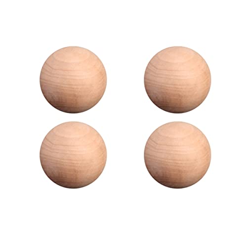 PLAFOPE 20 Stück Große Unbemalte Holzkugeln DIY Bastelbedarf für Schmuck und Dekoration Runde Holzperlen für Kreative Projekte von PLAFOPE