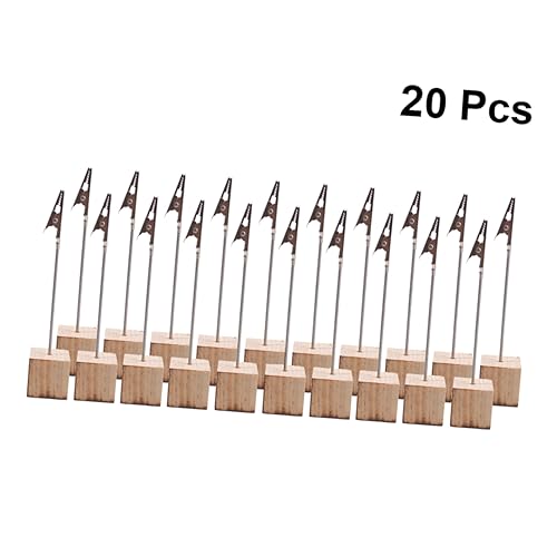 PLAFOPE 20 Stück Kreative Holz Notizhalter mit Stabilem Sockel Vielseitige Tischkarten und Menükartenclips für Hochzeit Party Büro und Zuhause Praktische Memo und Fotoständer PLAFOPE 20 Stück Kreative Holz Notizhalter mit Stabilem Sockel Vielseitige Tischkarten und Menükartenclips für Hochzeit Party Büro und Zuhause Praktische Memo und Fotoständer von PLAFOPE