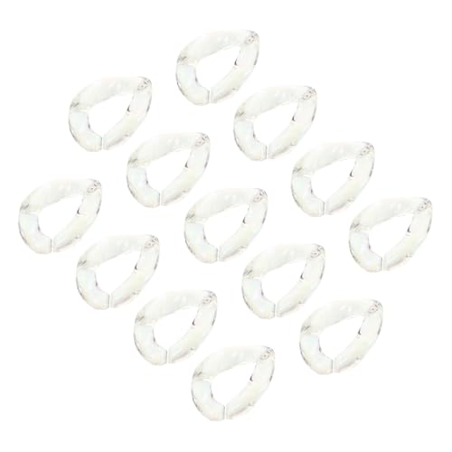 PLAFOPE 20 Stück Teiliges Acryl Verbindungsring für DIY Schmuckherstellung Abnehmbare Schlüsselanhänger Verschlüsse Bunte Ab Farben Robuste Armband Glieder zum Basteln und Reparieren von PLAFOPE