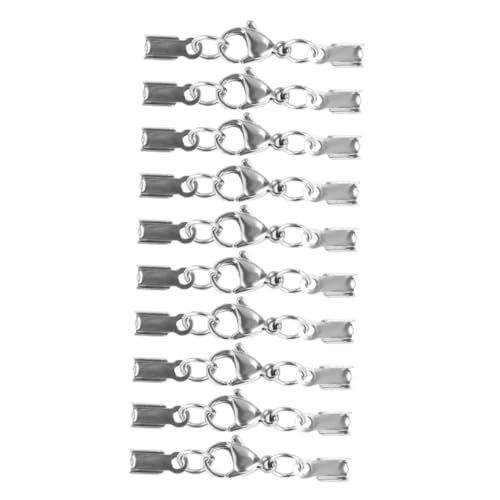 PLAFOPE 20 Stück Teiliges Edelstahl Lobster Verschluss für DIY Schmuckherstellung Robustes Armband Verbinder Langlebige Karabinerverschlüsse Geeignet für Halsketten und Armbänder Einfache von PLAFOPE