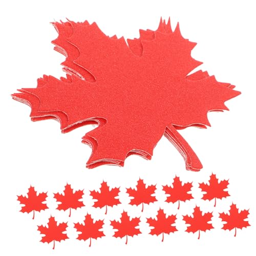 PLAFOPE 20 Stück Teiliges Glitzernde Papier Ahornblätter Herbstliche Dekoration mit Realistischem Blattdesign Vielseitig für Erntedankfest Party und DIY Basteln Leuchtend Rote PLAFOPE 20 Stück Teiliges Glitzernde Papier Ahornblätter Herbstliche Dekoration mit Realistischem Blattdesign Vielseitig für Erntedankfest Party und DIY Basteln Leuchtend Rote von PLAFOPE