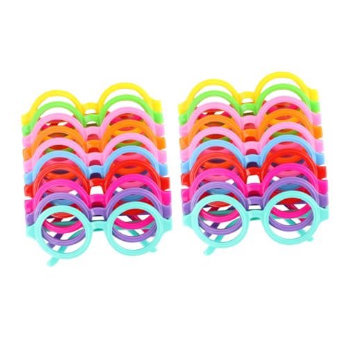 PLAFOPE 20 Stück Teiliges Kinderbrillen Rahmen Bunte Leichte Kunststoffbrillenrahmen Lustige Partybrille für Geburtstag Karneval Kostüm Zubehör PLAFOPE 20 Stück Teiliges Kinderbrillen Rahmen Bunte Leichte Kunststoffbrillenrahmen Lustige Partybrille für Geburtstag Karneval Kostüm Zubehör von PLAFOPE