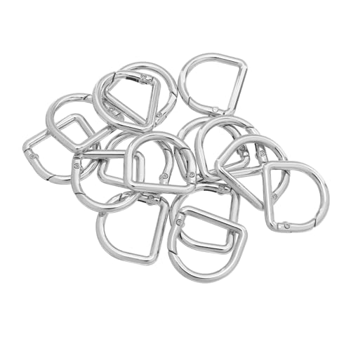 PLAFOPE 20 Stück Teiliges Kleine Metall-d-ring Schlüsselanhänger mit Federschnappverschluss Glatte Oberfläche Sichere Befestigung für Schlüssel Taschenriemen und Diy-zubehör Silberfarben PLAFOPE 20 Stück Teiliges Kleine Metall-d-ring Schlüsselanhänger mit Federschnappverschluss Glatte Oberfläche Sichere Befestigung für Schlüssel Taschenriemen und Diy-zubehör Silberfarben von PLAFOPE