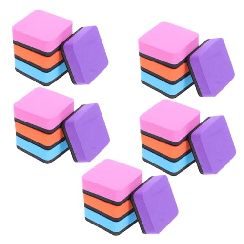 PLAFOPE 20 Stück Teiliges Magnetisches Whiteboard Radierer Weiche EVA Filzreiniger Kratzfreie Trocken Abwischbare Tafelwischer Magnetische Whiteboard Cleaner für Schule Büro Klassenzimmer von PLAFOPE