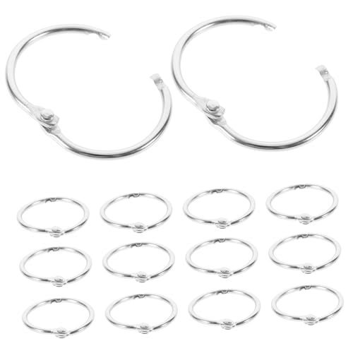 PLAFOPE 20 Stück Teiliges Metall Binder Ringe Robuste Offene Buchringe zum Binden von Loseblatt Scrapbook und Karteikarten Wiederverwendbar Sicher für DIY Bastelprojekte und Organisation PLAFOPE 20 Stück Teiliges Metall Binder Ringe Robuste Offene Buchringe zum Binden von Loseblatt Scrapbook und Karteikarten Wiederverwendbar Sicher für DIY Bastelprojekte und Organisation von PLAFOPE