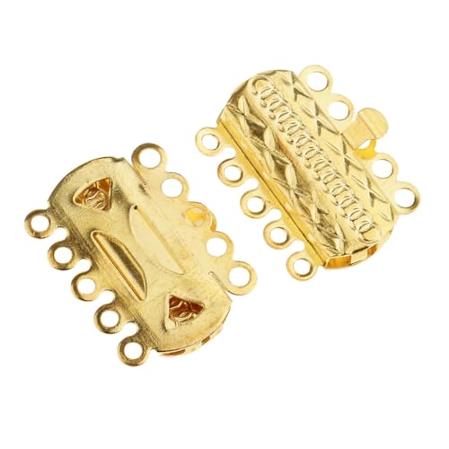 PLAFOPE 20 Stück Teiliges Schmuckverschluss Reihige Armband und Kettenverbinder aus Langlebigem Leichtem in Gold für DIY Schmuckherstellung Installieren Geeignet für Armbänder Halsketten PLAFOPE 20 Stück Teiliges Schmuckverschluss Reihige Armband und Kettenverbinder aus Langlebigem Leichtem in Gold für DIY Schmuckherstellung Installieren Geeignet für Armbänder Halsketten von PLAFOPE