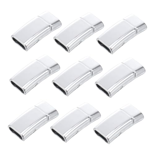 PLAFOPE 20 Stück Teiliges Silberne Magnetische Schmuckverschlüsse Robuste Armbandverbinder für DIY Schmuckherstellung Kompatibel mit Leder und Geflochtenen Bändern Einfach zu Befestigen PLAFOPE 20 Stück Teiliges Silberne Magnetische Schmuckverschlüsse Robuste Armbandverbinder für DIY Schmuckherstellung Kompatibel mit Leder und Geflochtenen Bändern Einfach zu Befestigen von PLAFOPE
