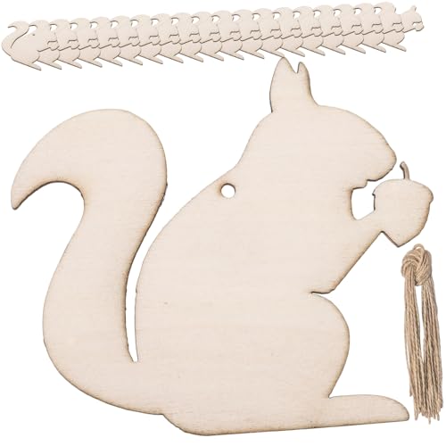 PLAFOPE 20 Stück Teiliges Unbemalte Eichhörnchen Holzformen aus Naturbelassenem Holz DIY Bastelzubehör für Herbstliche Dekoration Malerei und Kreative Handarbeiten Inklusive PLAFOPE 20 Stück Teiliges Unbemalte Eichhörnchen Holzformen aus Naturbelassenem Holz DIY Bastelzubehör für Herbstliche Dekoration Malerei und Kreative Handarbeiten Inklusive von PLAFOPE