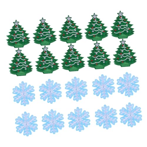 PLAFOPE 20 Stück Teiliges Weihnachtsstickerei Aufnäher mit Schneeflocken Tannenbaum Feine Verarbeitung Vielseitig zum Aufbügeln oder Annähen Festliche Applikationen für DIY Weihnachtsdeko PLAFOPE 20 Stück Teiliges Weihnachtsstickerei Aufnäher mit Schneeflocken Tannenbaum Feine Verarbeitung Vielseitig zum Aufbügeln oder Annähen Festliche Applikationen für DIY Weihnachtsdeko von PLAFOPE