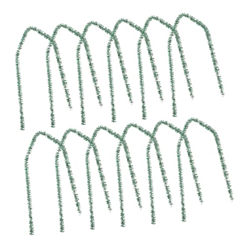 PLAFOPE 200 Stück DIY Glitzer Pfeifenreiniger Grün Biegsames Bastelzubehör für Kreative Weihnachtsdeko Party Mitgebsel Vielseitige Bastelmaterialien für DIY und Kunstprojekte von PLAFOPE