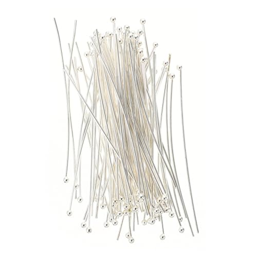 PLAFOPE 200 Stück DIY Schmuckkopfstifte Dicke Runde Kugelköpfe aus Versilbertem Kupfer Flexible Metallpins für Halsketten Ohrringe Armbänder Handgefertigte Schmuckherstellung Zubehör PLAFOPE 200 Stück DIY Schmuckkopfstifte Dicke Runde Kugelköpfe aus Versilbertem Kupfer Flexible Metallpins für Halsketten Ohrringe Armbänder Handgefertigte Schmuckherstellung Zubehör von PLAFOPE