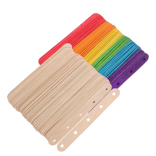 PLAFOPE 200 Stück Diy Projekte Eisstiele mit Löchern für Kreative Designs für Schulprojekte und Bastelaktivitäten im Sommer PLAFOPE 200 Stück Diy Projekte Eisstiele mit Löchern für Kreative Designs für Schulprojekte und Bastelaktivitäten im Sommer von PLAFOPE