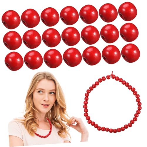 PLAFOPE 200 Stück Holzperlen Großloch Runde Schmuckperlen Bunte Glatte Spacer Beads Für DIY Basteln Handarbeit Großpackung PLAFOPE 200 Stück Holzperlen Großloch Runde Schmuckperlen Bunte Glatte Spacer Beads Für DIY Basteln Handarbeit Großpackung von PLAFOPE