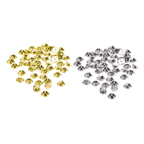 PLAFOPE 200 Stück Metall Butterfly Clutch Pin Backs Ersatz Goldfarben Silberfarben Kleiner Anstecknadel Rücken mit Festem Griff für Krawattennadeln und Abzeichen Leicht und Vielseitig PLAFOPE 200 Stück Metall Butterfly Clutch Pin Backs Ersatz Goldfarben Silberfarben Kleiner Anstecknadel Rücken mit Festem Griff für Krawattennadeln und Abzeichen Leicht und Vielseitig von PLAFOPE