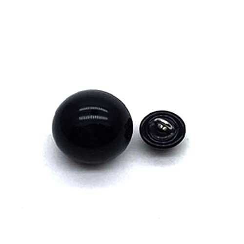 PLAFOPE 200Stücke Schwarze Abs Knöpfe Pilzförmige Nähperlen für DIY Projekte Große Puppenaugen für Bastelarbeiten Dekoration und Bekleidungsdesign von PLAFOPE