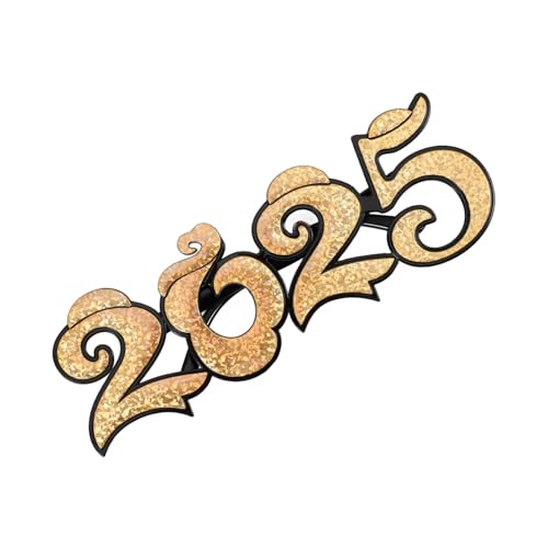 PLAFOPE 2025 Brille Urlaub Brillen-Requisiten für das neue Jahr 2025 Gläser Abschlussfeier Brille Rahmen Festival goldene brille karneval brille Augendekoration Performance-Requisiten Stk PLAFOPE 2025 Brille Urlaub Brillen-Requisiten für das neue Jahr 2025 Gläser Abschlussfeier Brille Rahmen Festival goldene brille karneval brille Augendekoration Performance-Requisiten Stk von PLAFOPE