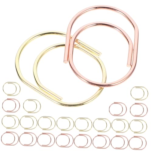 PLAFOPE 24 Stück Teiliges Metall Büroklammern Mini Papierklammern in Gold und Roségold Dekorative Kleine Lesezeichen Klammern für Notizen Fotos und Dokumentenorganisation im Büro und PLAFOPE 24 Stück Teiliges Metall Büroklammern Mini Papierklammern in Gold und Roségold Dekorative Kleine Lesezeichen Klammern für Notizen Fotos und Dokumentenorganisation im Büro und von PLAFOPE