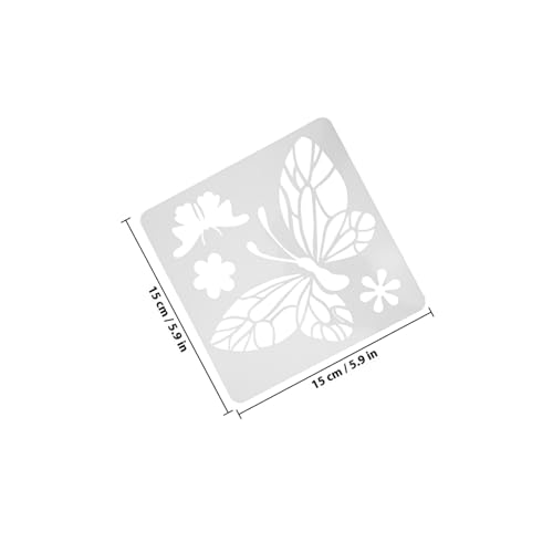 PLAFOPE 24 Stück Teiliges Schmetterling Malschablonen aus Flexiblem Pet Wiederverwendbare DIY Zeichenschablonen für Wandgestaltung Scrapbooking und Kreative Bastelprojekte von PLAFOPE