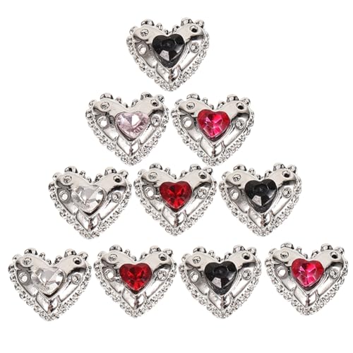 PLAFOPE 25 Stück Teiliges Herz Nagel Charms Nail Art Dekorationen Kleine Manicure Supplies Strapazierfähige Nail Rhinestones für DIY Nägel Frauen PLAFOPE 25 Stück Teiliges Herz Nagel Charms Nail Art Dekorationen Kleine Manicure Supplies Strapazierfähige Nail Rhinestones für DIY Nägel Frauen von PLAFOPE