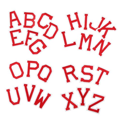 PLAFOPE 26 Stück Teiliges Bügelbild Buchstaben Patches A Z Bestickte Iron Aufnäher für Kleidung Hüte Jeans Taschen zum Aufbügeln und Aufnähen Dekorative DIY Buchstaben Applikationen PLAFOPE 26 Stück Teiliges Bügelbild Buchstaben Patches A Z Bestickte Iron Aufnäher für Kleidung Hüte Jeans Taschen zum Aufbügeln und Aufnähen Dekorative DIY Buchstaben Applikationen von PLAFOPE