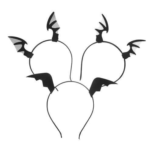 PLAFOPE 3 Stück Fledermaus Stirnband Fledermausflügel Haarband Fledermausflügel Stirnband Für Cosplay Halloween Kostüm Zubehör Fledermaus Haar Accessoires PLAFOPE 3 Stück Fledermaus Stirnband Fledermausflügel Haarband Fledermausflügel Stirnband Für Cosplay Halloween Kostüm Zubehör Fledermaus Haar Accessoires von PLAFOPE