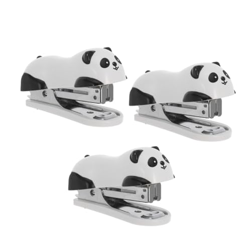 PLAFOPE 3 Stück Mini Panda Heftgerät Tragbarer Handlicher Desktop Tacker Niedliches Tierdesign Für Büro Zuhause Schüler Jungen Mädchen PLAFOPE 3 Stück Mini Panda Heftgerät Tragbarer Handlicher Desktop Tacker Niedliches Tierdesign Für Büro Zuhause Schüler Jungen Mädchen von PLAFOPE