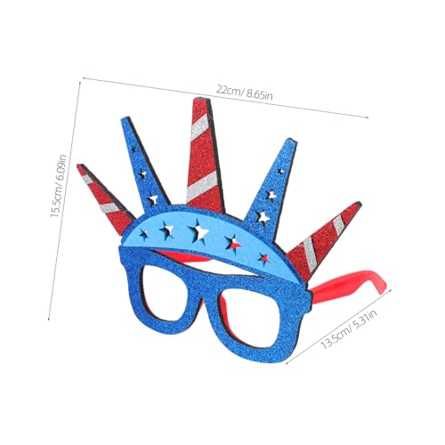 PLAFOPE 3 Stück Patriotische Independence Day Sonnenbrillen Partyaccessoires für Erwachsene Luau Feier Karneval Brillen Unabhängigkeitstag Dekoration von PLAFOPE