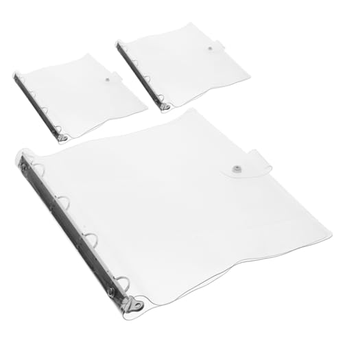 PLAFOPE 3 Stück Transparenter Ring Ordner Teiliges Multifunktionaler Dokumenten Organizer Robuster und Langlebiger Klarer Aktenordner für Schule Büro und Zuhause zur Papierorganisation PLAFOPE 3 Stück Transparenter Ring Ordner Teiliges Multifunktionaler Dokumenten Organizer Robuster und Langlebiger Klarer Aktenordner für Schule Büro und Zuhause zur Papierorganisation von PLAFOPE