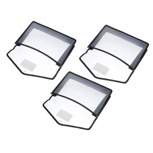 PLAFOPE 3 Stück Wasserdichte Dokumententasche Transparent Praktische Organizer Tasche für Büro Zuhause Schutz vor Feuchtigkeit Leicht und Tragbar für Männer Frauen von PLAFOPE