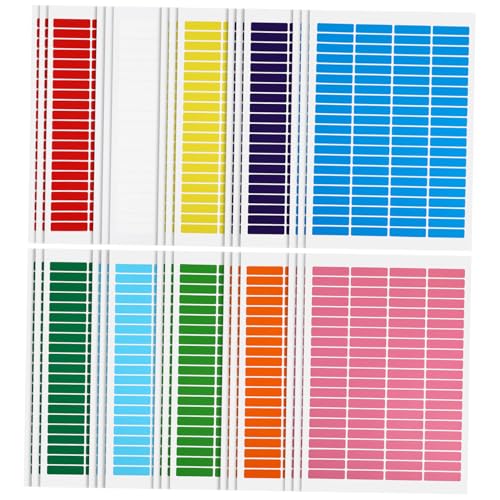 PLAFOPE 30 Blatt Selbstklebende Etiketten Aufkleber Bunte Organisationsetiketten Stark Haftend Beschriftbar für Lagerbehälter Büro Schule Zuhause PLAFOPE 30 Blatt Selbstklebende Etiketten Aufkleber Bunte Organisationsetiketten Stark Haftend Beschriftbar für Lagerbehälter Büro Schule Zuhause von PLAFOPE