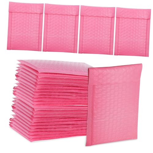 PLAFOPE 30 Stück Gepolsterte Bubble Mailer Versandtaschen Rosa Leichte Stoßdämpfende Polsterumschläge für Kleinen Versand Schmuck Karten Druckwaren PLAFOPE 30 Stück Gepolsterte Bubble Mailer Versandtaschen Rosa Leichte Stoßdämpfende Polsterumschläge für Kleinen Versand Schmuck Karten Druckwaren von PLAFOPE