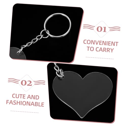 PLAFOPE 30 Stück Teiliges Herz Schlüsselanhänger Acryl Rohlinge Transparent DIY Anhänger Charm Schlüsselbund Zubehör für Bastelprojekte Stilvoll und Vielseitig PLAFOPE 30 Stück Teiliges Herz Schlüsselanhänger Acryl Rohlinge Transparent DIY Anhänger Charm Schlüsselbund Zubehör für Bastelprojekte Stilvoll und Vielseitig von PLAFOPE