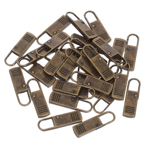 PLAFOPE 30 Stück Teiliges Metall Zipper Pull Ersatzset Abnehmbare Zipper Köpfe Vielseitig Kompatibel für Jacken Taschen Koffer und Jeans Langlebige Metallkonstruktion Einfache Reparatur PLAFOPE 30 Stück Teiliges Metall Zipper Pull Ersatzset Abnehmbare Zipper Köpfe Vielseitig Kompatibel für Jacken Taschen Koffer und Jeans Langlebige Metallkonstruktion Einfache Reparatur von PLAFOPE