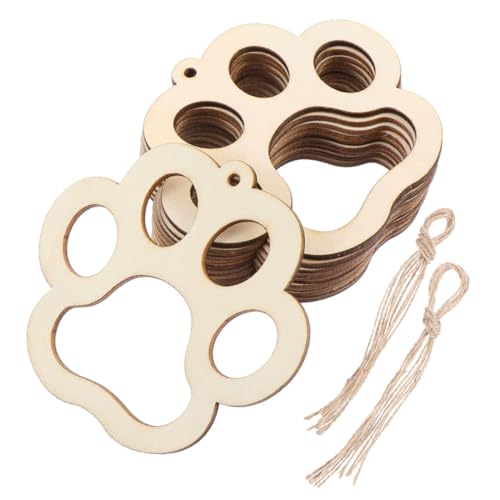 PLAFOPE 30 Stück Teiliges Niedliche Holzanhänger mit Bohrung Umweltfreundliche Holzscheiben für DIY Bastelprojekte Inklusive Baumwollschnüren zum Bemalen und Aufhängen als Dekoration für PLAFOPE 30 Stück Teiliges Niedliche Holzanhänger mit Bohrung Umweltfreundliche Holzscheiben für DIY Bastelprojekte Inklusive Baumwollschnüren zum Bemalen und Aufhängen als Dekoration für von PLAFOPE