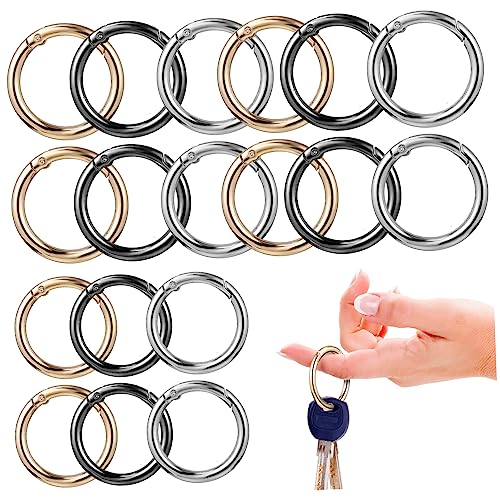 PLAFOPE 30 Stück Teiliges Runde O Ring Karabinerhaken aus Metall Rostfrei Vielseitig Einsetzbar als Taschenriemen Clips Schlüsselanhänger Verschluss Handtaschen und Gepäckverbinder PLAFOPE 30 Stück Teiliges Runde O Ring Karabinerhaken aus Metall Rostfrei Vielseitig Einsetzbar als Taschenriemen Clips Schlüsselanhänger Verschluss Handtaschen und Gepäckverbinder von PLAFOPE