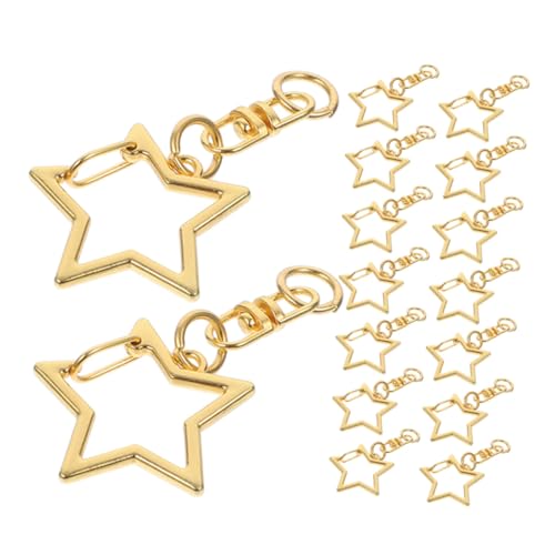PLAFOPE 30 Stück Teiliges Schlüsselanhänger Zubehör aus Langlebiger Zinklegierung Sternförmige Anhänger mit Fünfzackigem und Achter-stern Design Modische DIY Schlüsselring Clips für PLAFOPE 30 Stück Teiliges Schlüsselanhänger Zubehör aus Langlebiger Zinklegierung Sternförmige Anhänger mit Fünfzackigem und Achter-stern Design Modische DIY Schlüsselring Clips für von PLAFOPE