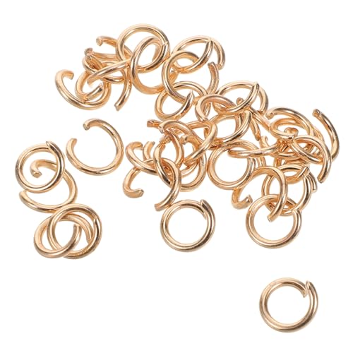 PLAFOPE 30 Stück Teiliges Schmuckbastelset Sprungringe aus Eisen Einfache Verbindungselemente für DIY Armbänder Halsketten Ohrringe Langlebige Metallringe für Vielseitige von PLAFOPE
