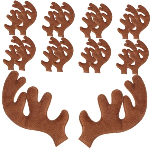 PLAFOPE 30 Stück Teiliges Weihnachts-hirschgeweih-stirnband Weiche Plüsch-diy-kopfschmuck Links und Rechts Festliche Weihnachtsdekoration für Party und Bastelfans PLAFOPE 30 Stück Teiliges Weihnachts-hirschgeweih-stirnband Weiche Plüsch-diy-kopfschmuck Links und Rechts Festliche Weihnachtsdekoration für Party und Bastelfans von PLAFOPE