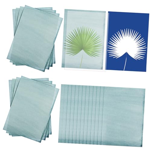 PLAFOPE 32 Blatt Sonnendruckpapier Cyanotypie mit Klarem Presspanel Lichtempfindliches DIY Sun Print Paper aus Natürlicher Faser und PVC Langlebiges Solar-aktiviertes Fotopapier für PLAFOPE 32 Blatt Sonnendruckpapier Cyanotypie mit Klarem Presspanel Lichtempfindliches DIY Sun Print Paper aus Natürlicher Faser und PVC Langlebiges Solar-aktiviertes Fotopapier für von PLAFOPE