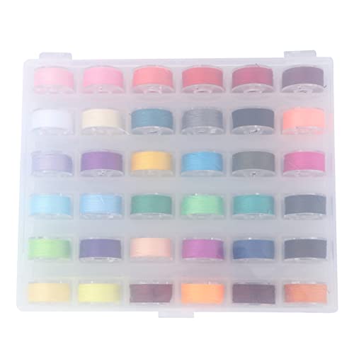 PLAFOPE 36 Stück Teiliges Set Bunter Nähmaschinen Spulen mit Aufbewahrungsbox Assortierte Farben für Heimwerker und Nähprojekte Kompatibel mit Meisten Nähmaschinen PLAFOPE 36 Stück Teiliges Set Bunter Nähmaschinen Spulen mit Aufbewahrungsbox Assortierte Farben für Heimwerker und Nähprojekte Kompatibel mit Meisten Nähmaschinen von PLAFOPE