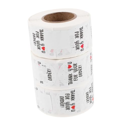 PLAFOPE 3Roll Dankeschön Aufkleber Abziehbare Farbechte Rundetiketten für Versandverpackungen Umschläge Geschenke Geeignet für Kleine Unternehmen Party und Feiertage PLAFOPE 3Roll Dankeschön Aufkleber Abziehbare Farbechte Rundetiketten für Versandverpackungen Umschläge Geschenke Geeignet für Kleine Unternehmen Party und Feiertage von PLAFOPE