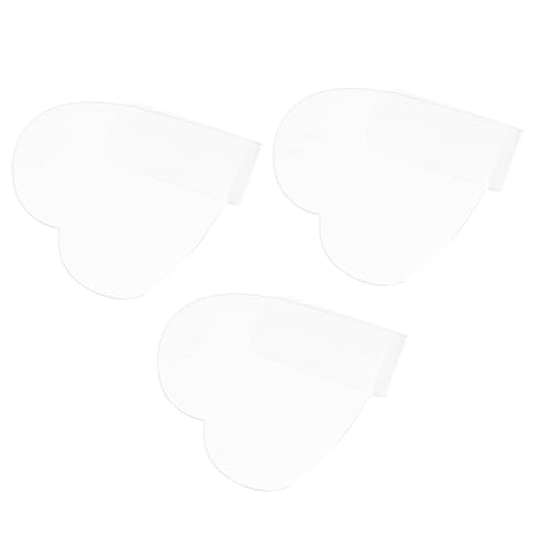 PLAFOPE 3Stücke Transparente Acryl Nagelkunst Mischpalette Maniküre Farbmischplatten für DIY Nageldesign für Nagellack Lippenstifte und Pigmente Tragbar und Einfach zu Bedienen von PLAFOPE
