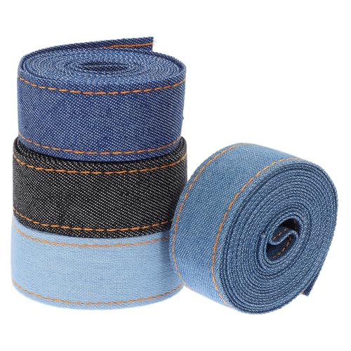 PLAFOPE 4 Rollen Denim Band Farbverlauf Geschenkband für Schleifen Basteln Nähen Robuste Jeansbänder für DIY Kleidung Accessoires Dekorative Verpackung PLAFOPE 4 Rollen Denim Band Farbverlauf Geschenkband für Schleifen Basteln Nähen Robuste Jeansbänder für DIY Kleidung Accessoires Dekorative Verpackung von PLAFOPE