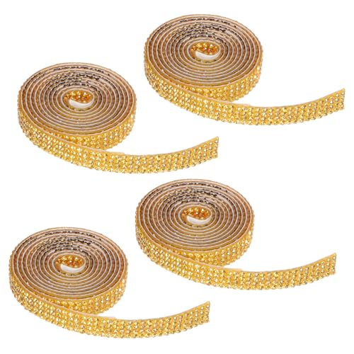 PLAFOPE 4 Rollen Selbstklebendes Strassband Reihen Breit Glitzerndes Rhinestone Tape für DIY Basteln Geschenkverpackung Schmuck Kleidung Dekoration PLAFOPE 4 Rollen Selbstklebendes Strassband Reihen Breit Glitzerndes Rhinestone Tape für DIY Basteln Geschenkverpackung Schmuck Kleidung Dekoration von PLAFOPE