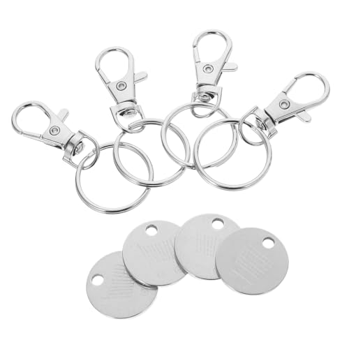 PLAFOPE 4 Stück Einkaufswagenchip Schlüsselanhänger Teiliges für Schnellen Zugriff Einkaufswagen Kompakt und Elegant für Alltag Shopping PLAFOPE 4 Stück Einkaufswagenchip Schlüsselanhänger Teiliges für Schnellen Zugriff Einkaufswagen Kompakt und Elegant für Alltag Shopping von PLAFOPE