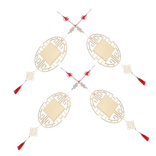 PLAFOPE 4 Stück Teiliges Chinesisches Holzornament mit Traditionellem Knoten Kinderfreundliches DIY Malspielzeug Langlebige Wanddekoration für Klassenzimmer und Frühlingsfest Einfache PLAFOPE 4 Stück Teiliges Chinesisches Holzornament mit Traditionellem Knoten Kinderfreundliches DIY Malspielzeug Langlebige Wanddekoration für Klassenzimmer und Frühlingsfest Einfache von PLAFOPE