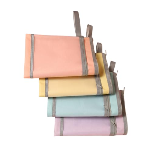 PLAFOPE 4 Stück Teiliges Halbtransparente Zipper File Pouches mit Reißverschluss Große Kapazität Verschleißfest und Schmutzresistent für Büro Schule und Zuhause Farben Mix PLAFOPE 4 Stück Teiliges Halbtransparente Zipper File Pouches mit Reißverschluss Große Kapazität Verschleißfest und Schmutzresistent für Büro Schule und Zuhause Farben Mix von PLAFOPE