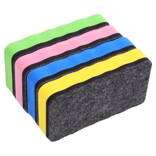 PLAFOPE 4 Stück Teiliges Magnetisches Whiteboard radiergummi aus Farbigem Eva filz für Effiziente Langlebige Trockenreinigung von Whiteboards in Schule Büro und Zuhause PLAFOPE 4 Stück Teiliges Magnetisches Whiteboard radiergummi aus Farbigem Eva filz für Effiziente Langlebige Trockenreinigung von Whiteboards in Schule Büro und Zuhause von PLAFOPE